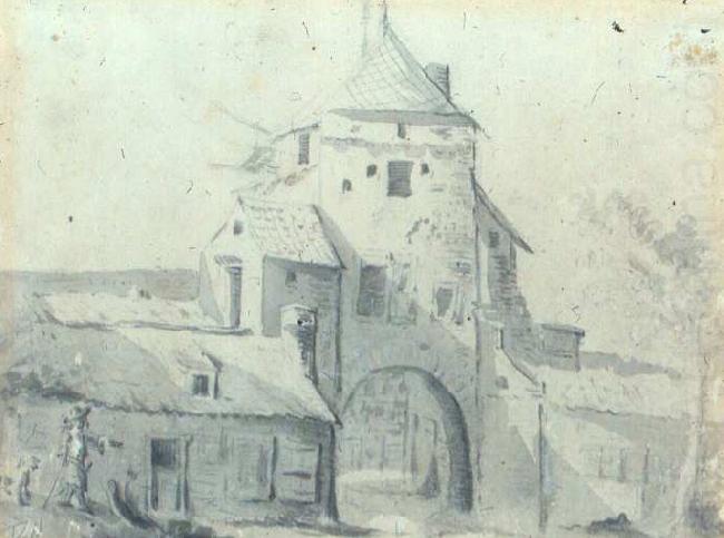 Gerard ter Borch the Younger Luttekepoort vanuit de stad gezien. Techniek, afmetingen en verblijfplaats onbekend china oil painting image